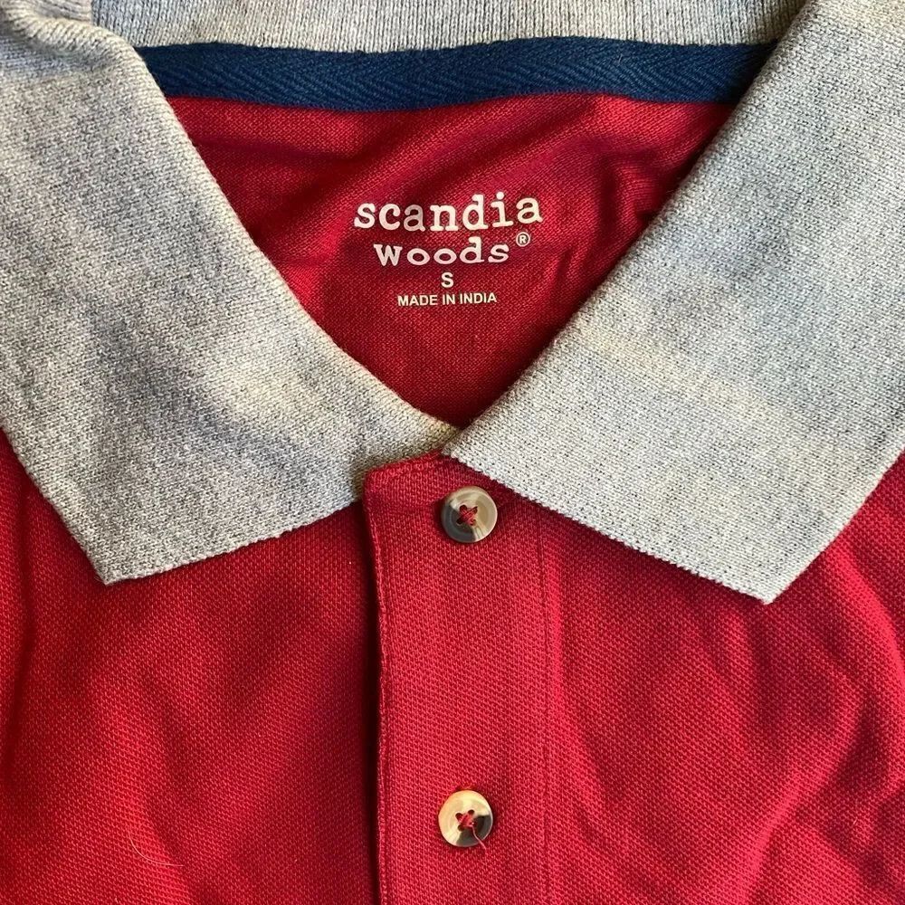 Men’s Scandia Woods Red Polo Shirt Size Small NWOT